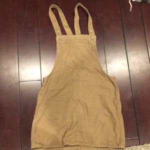 Tan cute women overall skirt